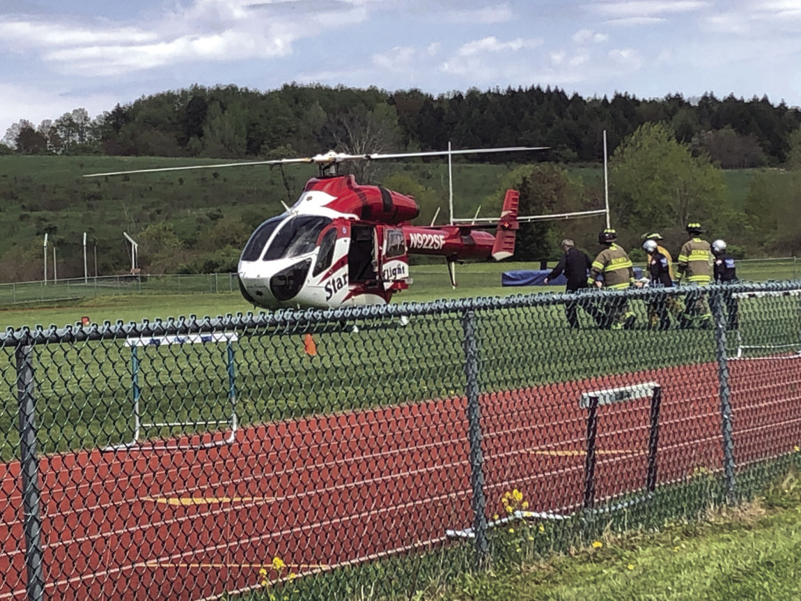 Mock accident Clymer